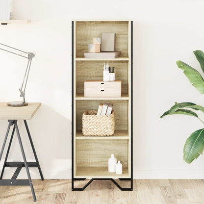 vidaXL Bücherregal Sonoma-Eiche 50x31x137,5 cm Holzwerkstoff