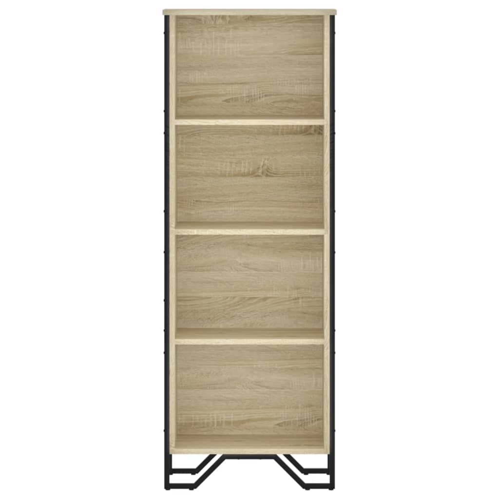 vidaXL Bücherregal Sonoma-Eiche 50x31x137,5 cm Holzwerkstoff