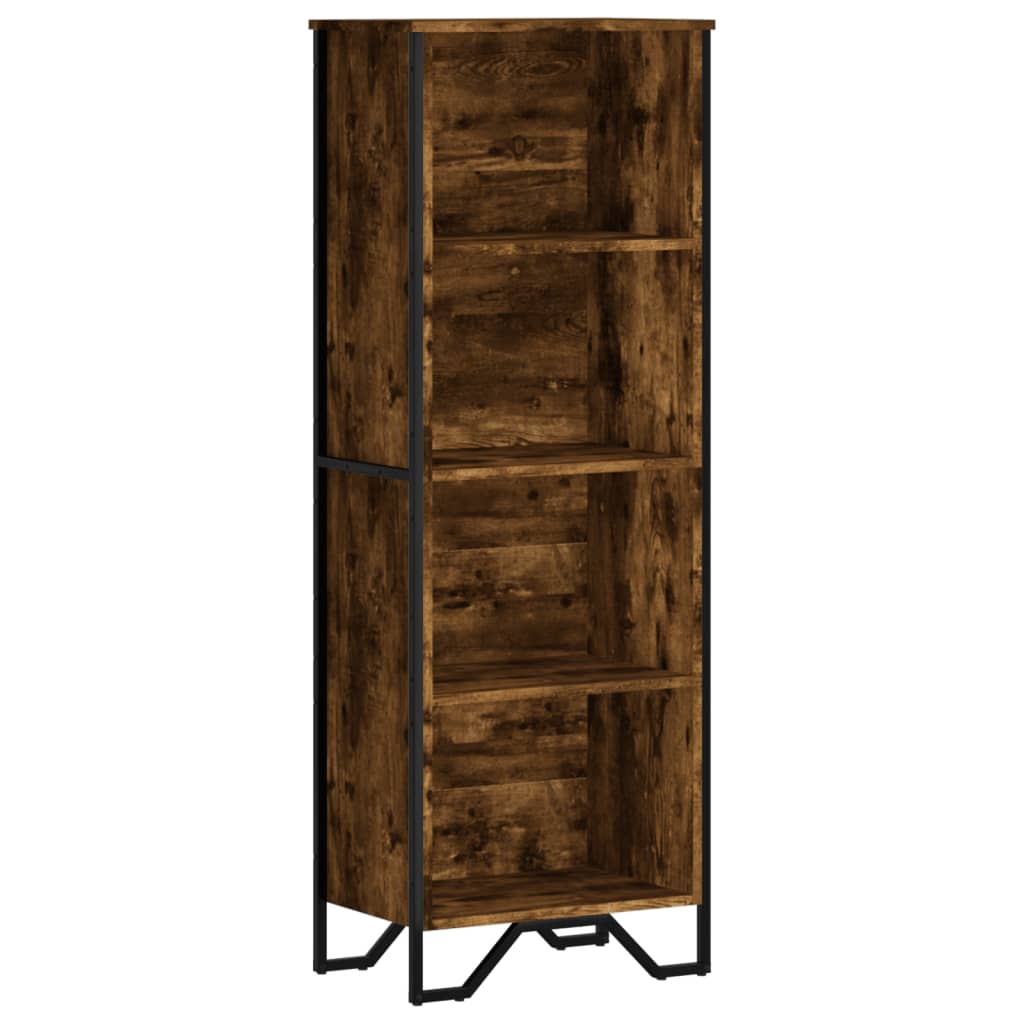 vidaXL Bücherregal Räuchereiche 50x31x137,5 cm Holzwerkstoff