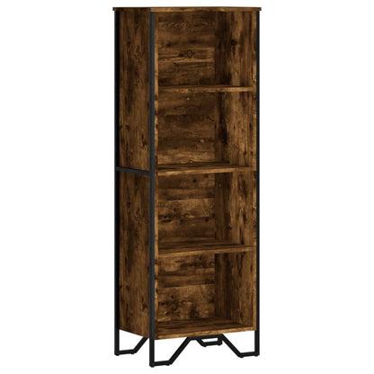 vidaXL Bücherregal Räuchereiche 50x31x137,5 cm Holzwerkstoff