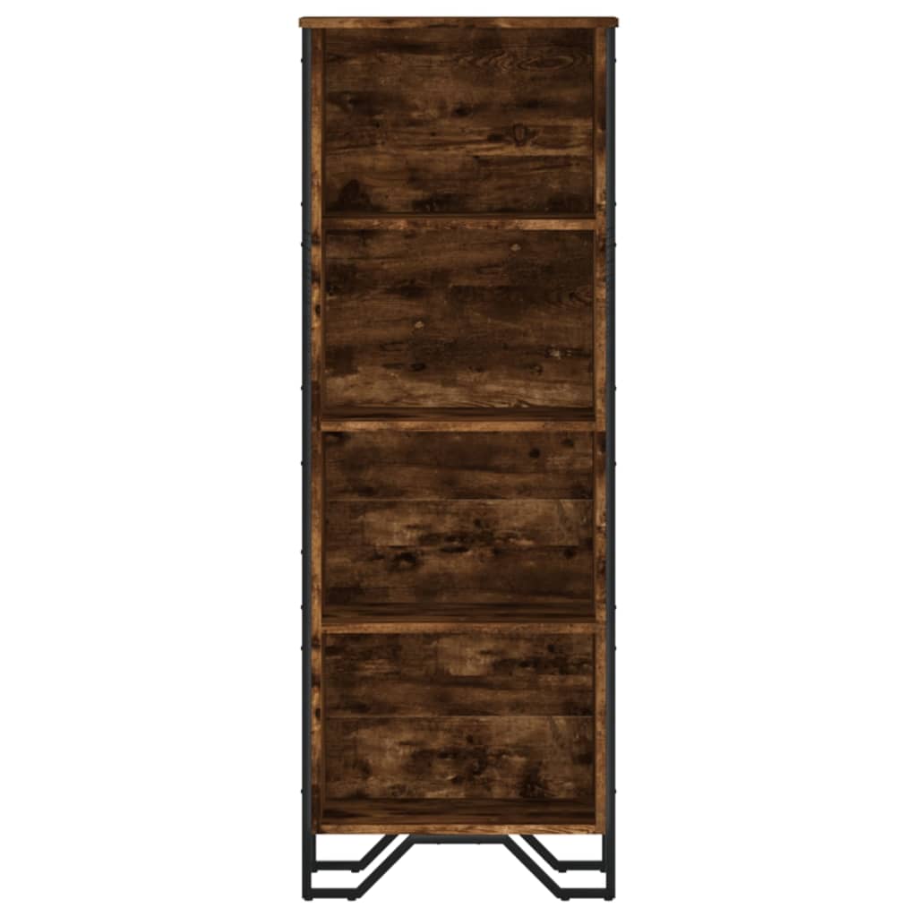 vidaXL Bücherregal Räuchereiche 50x31x137,5 cm Holzwerkstoff
