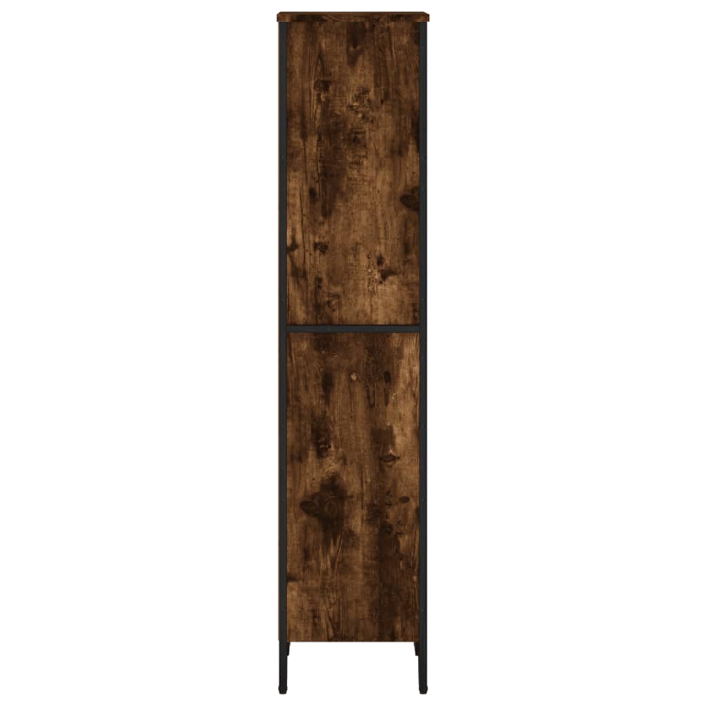 vidaXL Bücherregal Räuchereiche 50x31x137,5 cm Holzwerkstoff