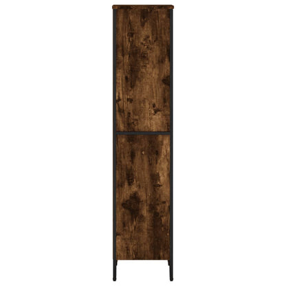 vidaXL Bücherregal Räuchereiche 50x31x137,5 cm Holzwerkstoff