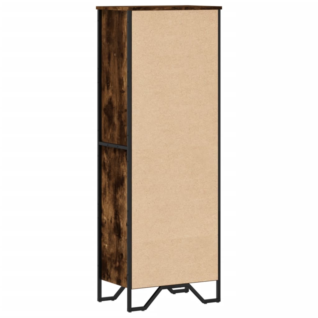 vidaXL Bücherregal Räuchereiche 50x31x137,5 cm Holzwerkstoff