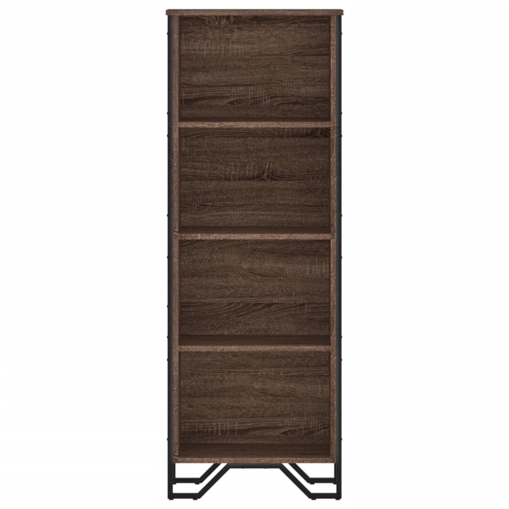 vidaXL Bücherregal Braun Eichen-Optik 50x31x137,5 cm Holzwerkstoff