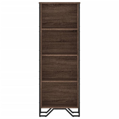 vidaXL Bücherregal Braun Eichen-Optik 50x31x137,5 cm Holzwerkstoff