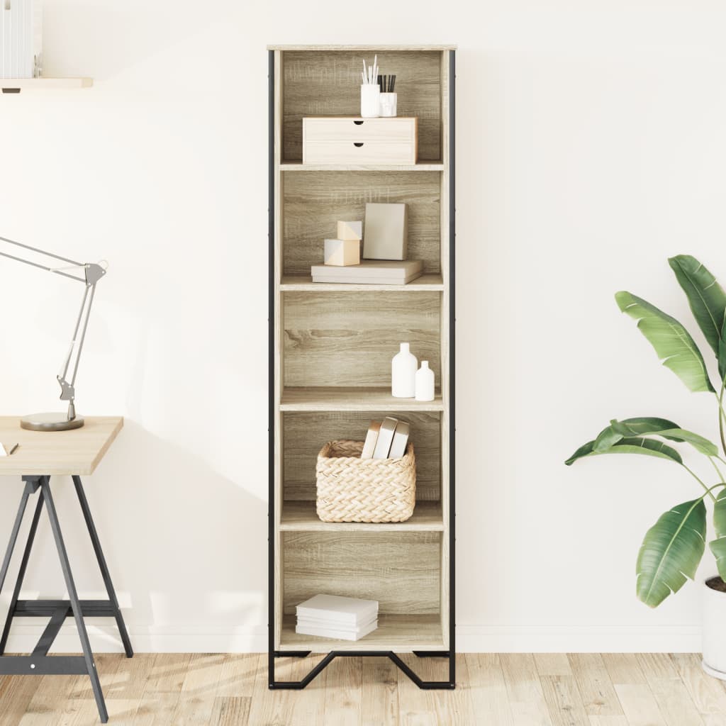 vidaXL Bücherregal Sonoma-Eiche 50x31x169 cm Holzwerkstoff