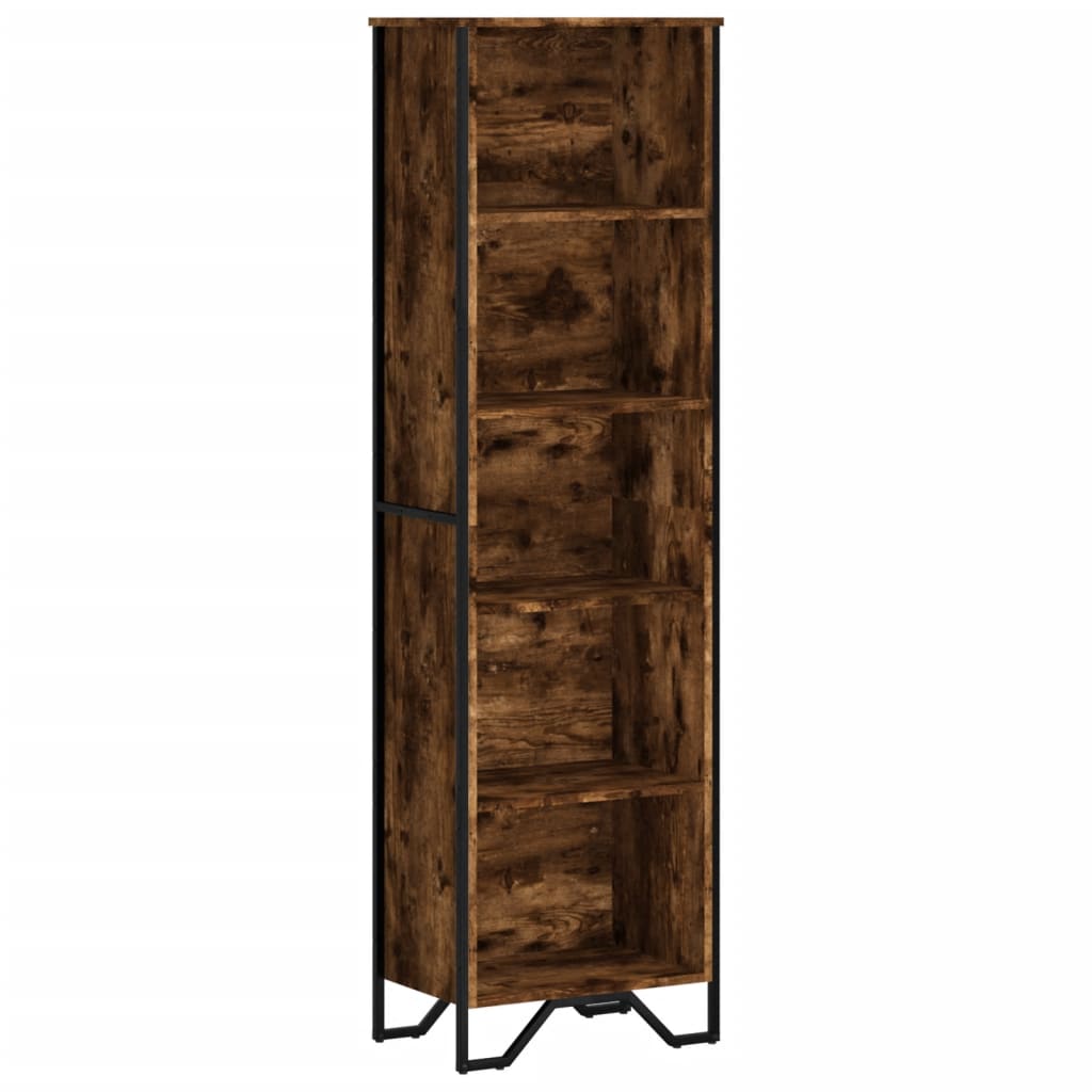 vidaXL Bücherregal Räuchereiche 50x31x169 cm Holzwerkstoff
