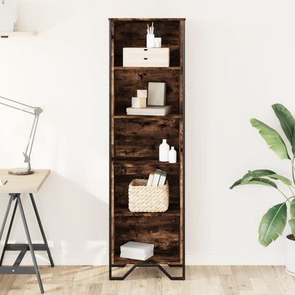 vidaXL Bücherregal Räuchereiche 50x31x169 cm Holzwerkstoff