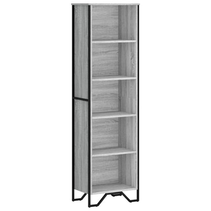 vidaXL Bücherregal Grau Sonoma 50x31x169 cm Holzwerkstoff