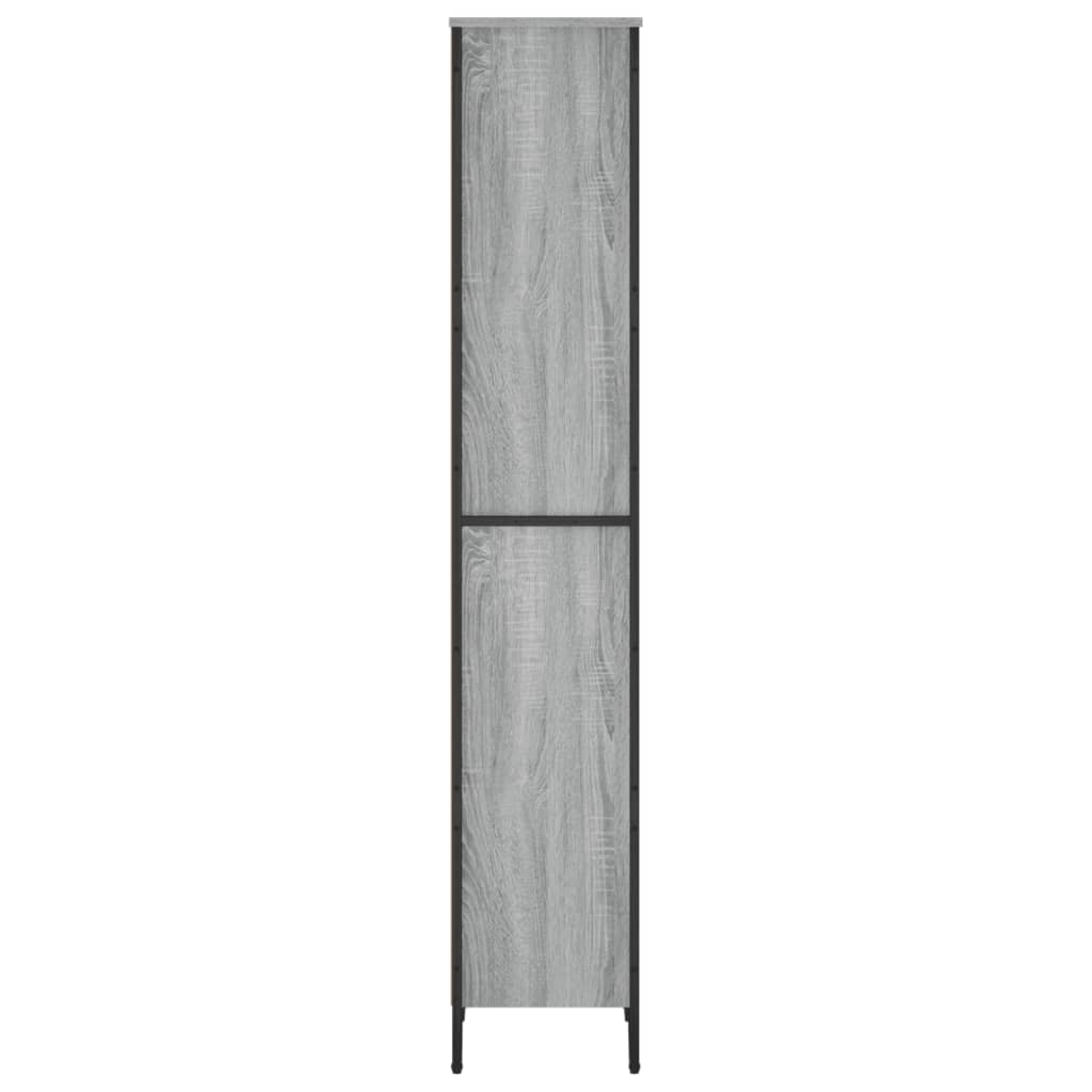 vidaXL Bücherregal Grau Sonoma 50x31x169 cm Holzwerkstoff