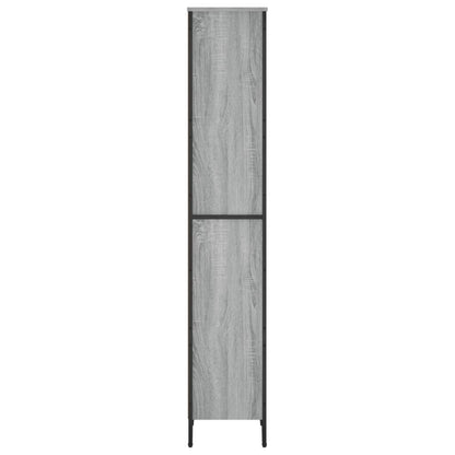vidaXL Bücherregal Grau Sonoma 50x31x169 cm Holzwerkstoff