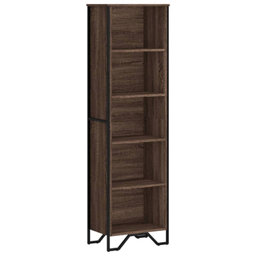 vidaXL Bücherregal Braun Eichen-Optik 50x31x169 cm Holzwerkstoff