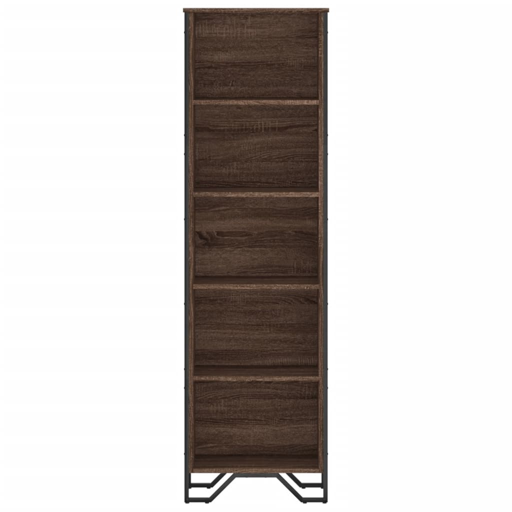 vidaXL Bücherregal Braun Eichen-Optik 50x31x169 cm Holzwerkstoff