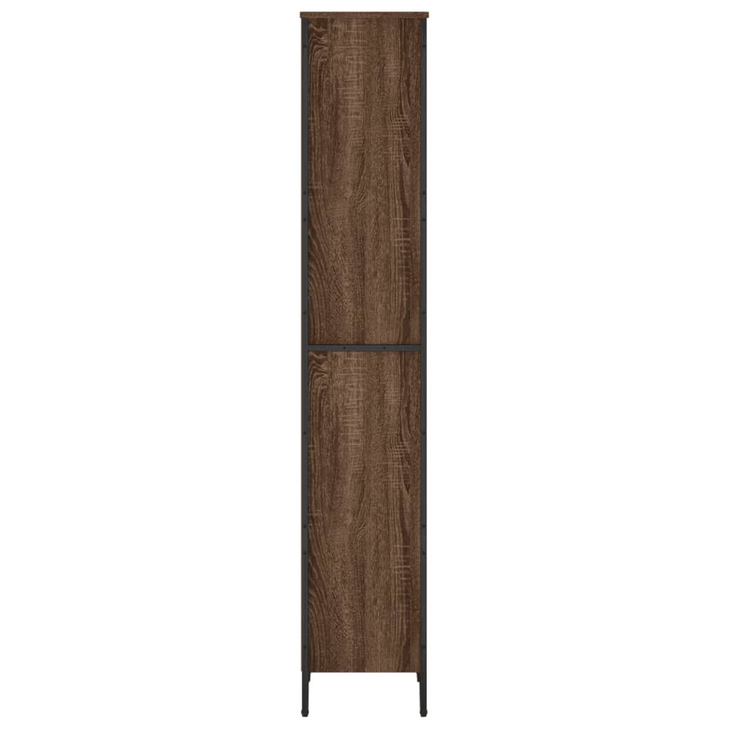 vidaXL Bücherregal Braun Eichen-Optik 50x31x169 cm Holzwerkstoff