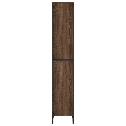 vidaXL Bücherregal Braun Eichen-Optik 50x31x169 cm Holzwerkstoff