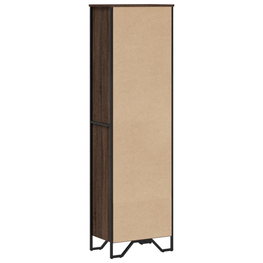 vidaXL Bücherregal Braun Eichen-Optik 50x31x169 cm Holzwerkstoff