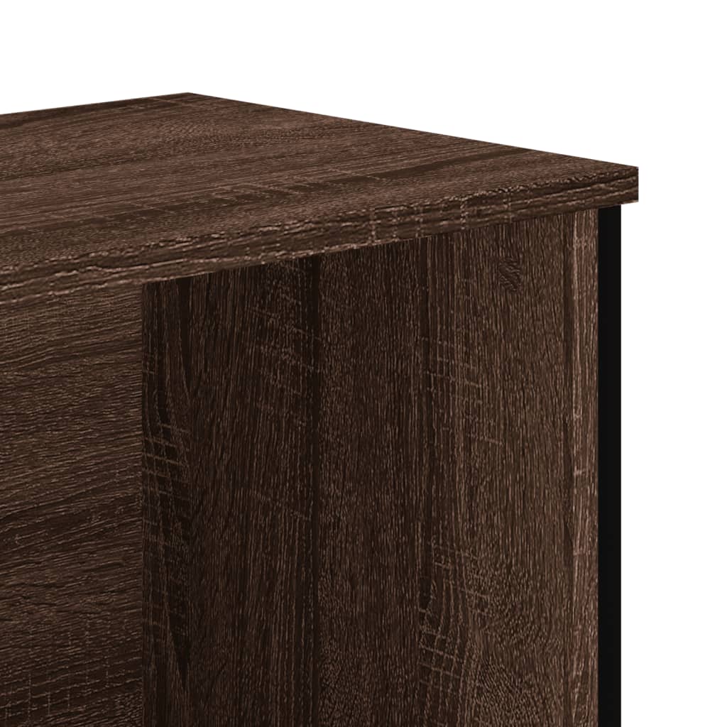 vidaXL Bücherregal Braun Eichen-Optik 50x31x169 cm Holzwerkstoff