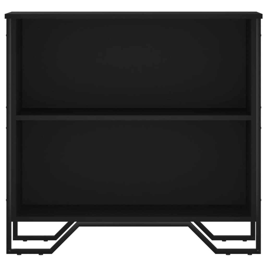 vidaXL Bücherregal Schwarz 80x31x74,5 cm Holzwerkstoff