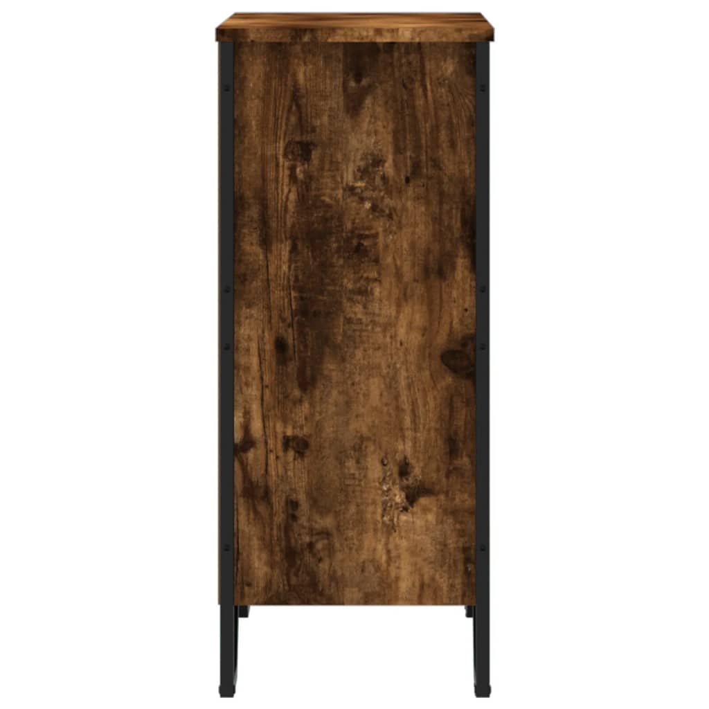 vidaXL Bücherregal Räuchereiche 80x31x74,5 cm Holzwerkstoff