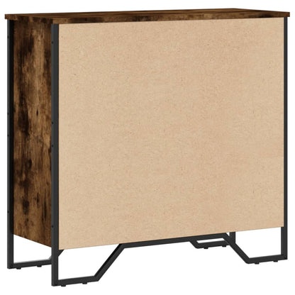 vidaXL Bücherregal Räuchereiche 80x31x74,5 cm Holzwerkstoff