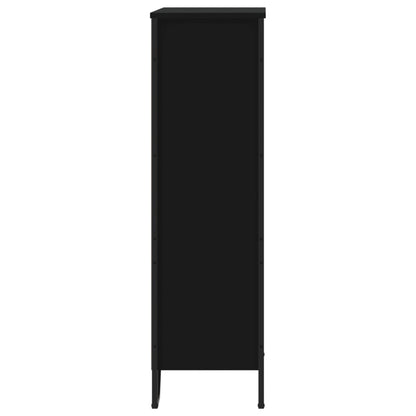 vidaXL Bücherregal Schwarz 80x31x106 cm Holzwerkstoff
