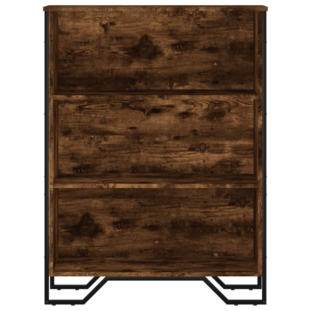 vidaXL Bücherregal Räuchereiche 80x31x106 cm Holzwerkstoff