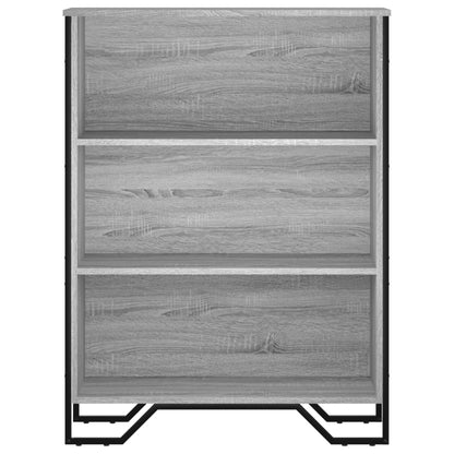 vidaXL Bücherregal Grau Sonoma 80x31x106 cm Holzwerkstoff