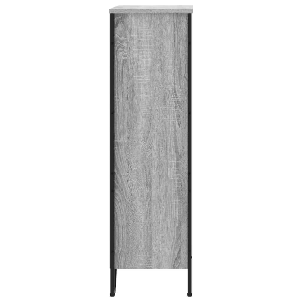 vidaXL Bücherregal Grau Sonoma 80x31x106 cm Holzwerkstoff