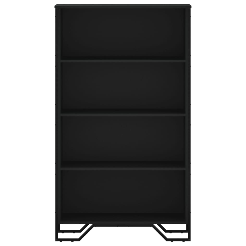 vidaXL Bücherregal Schwarz 80x31x137,5 cm Holzwerkstoff