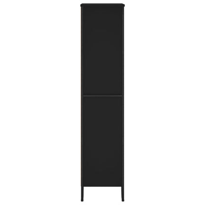 vidaXL Bücherregal Schwarz 80x31x137,5 cm Holzwerkstoff