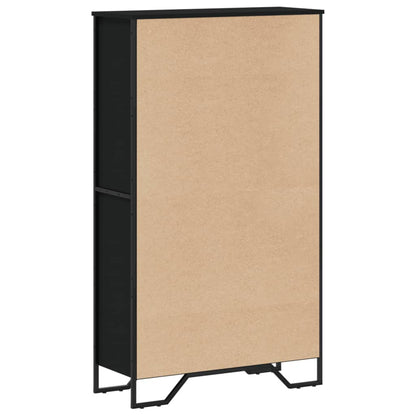 vidaXL Bücherregal Schwarz 80x31x137,5 cm Holzwerkstoff