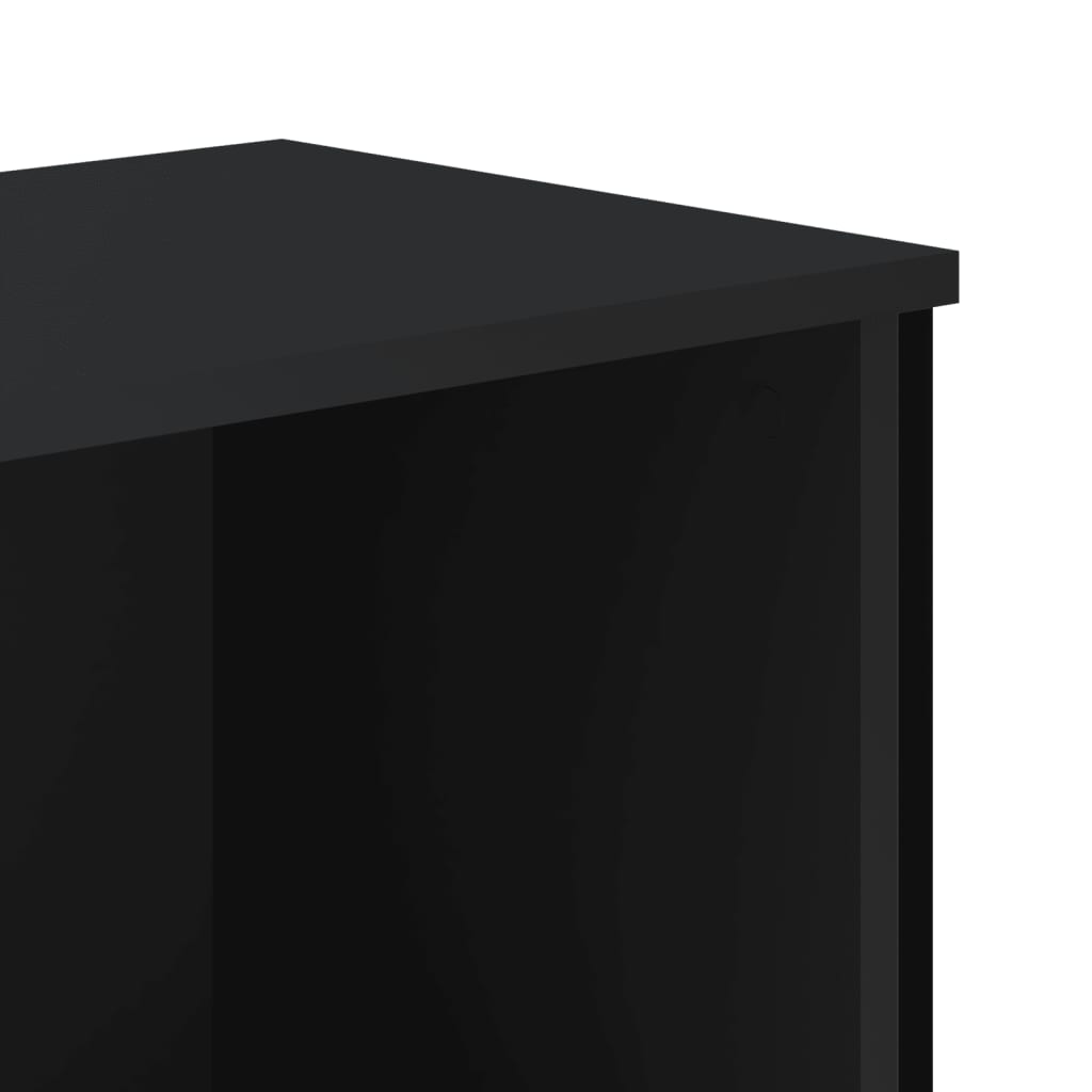 vidaXL Bücherregal Schwarz 80x31x137,5 cm Holzwerkstoff