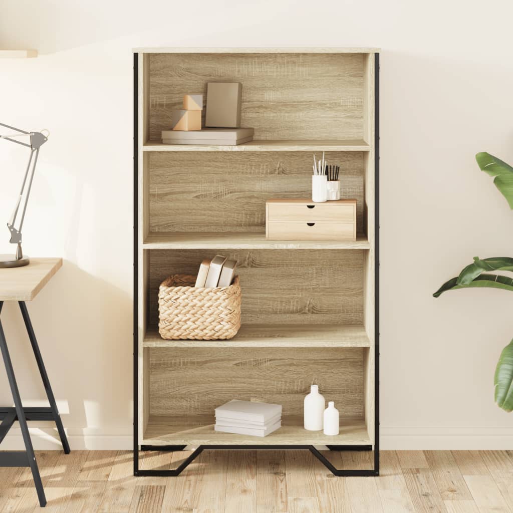 vidaXL Bücherregal Sonoma-Eiche 80x31x137,5 cm Holzwerkstoff