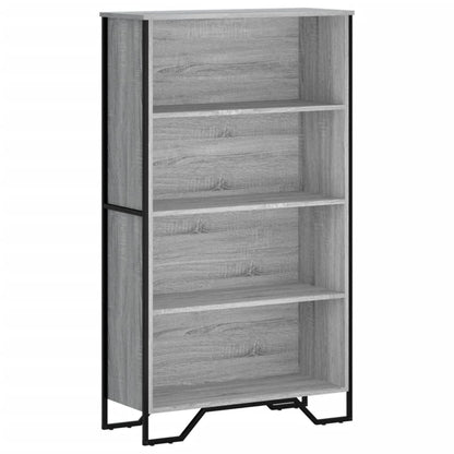 vidaXL Bücherregal Grau Sonoma 80x31x137,5 cm Holzwerkstoff