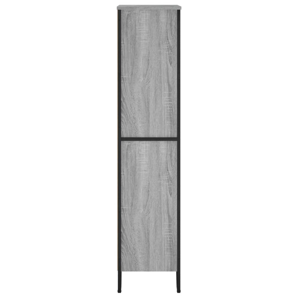vidaXL Bücherregal Grau Sonoma 80x31x137,5 cm Holzwerkstoff
