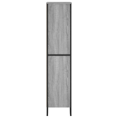 vidaXL Bücherregal Grau Sonoma 80x31x137,5 cm Holzwerkstoff