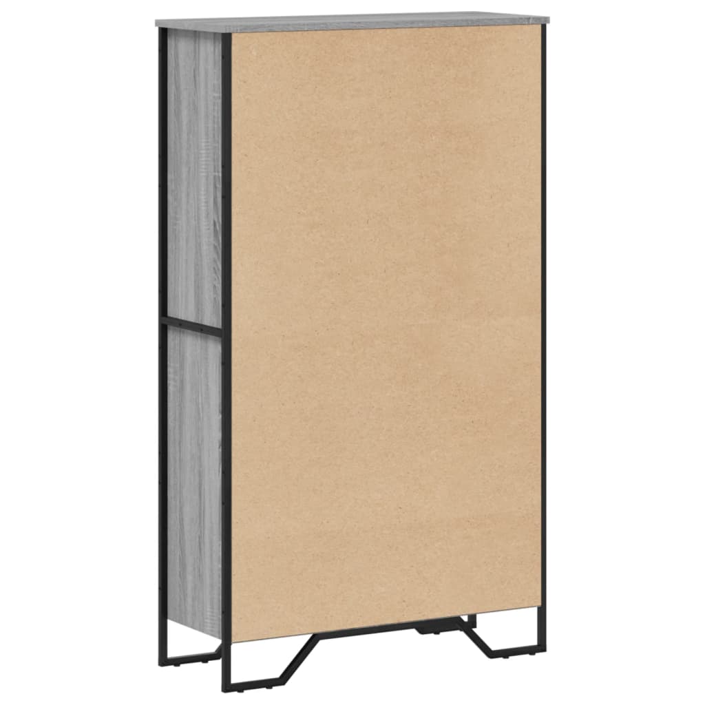 vidaXL Bücherregal Grau Sonoma 80x31x137,5 cm Holzwerkstoff