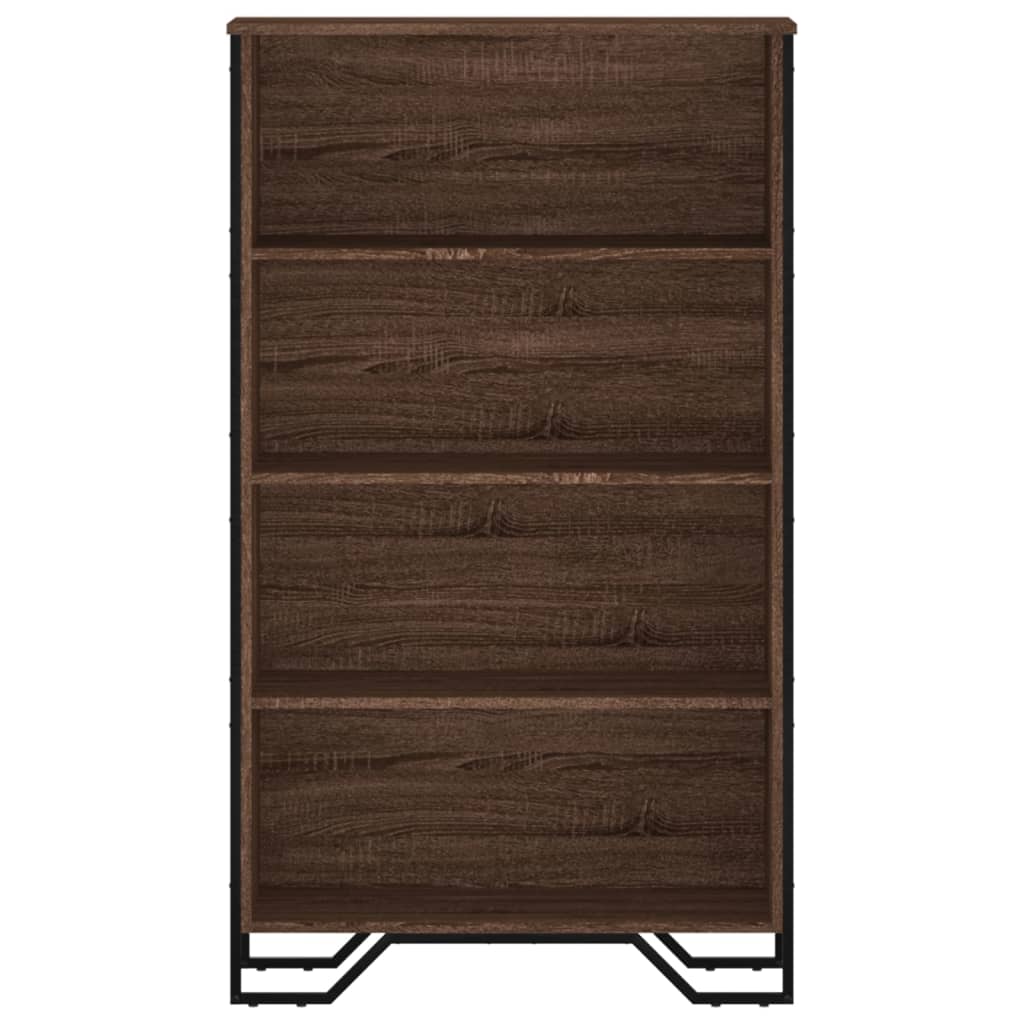 vidaXL Bücherregal Braun Eichen-Optik 80x31x137,5 cm Holzwerkstoff