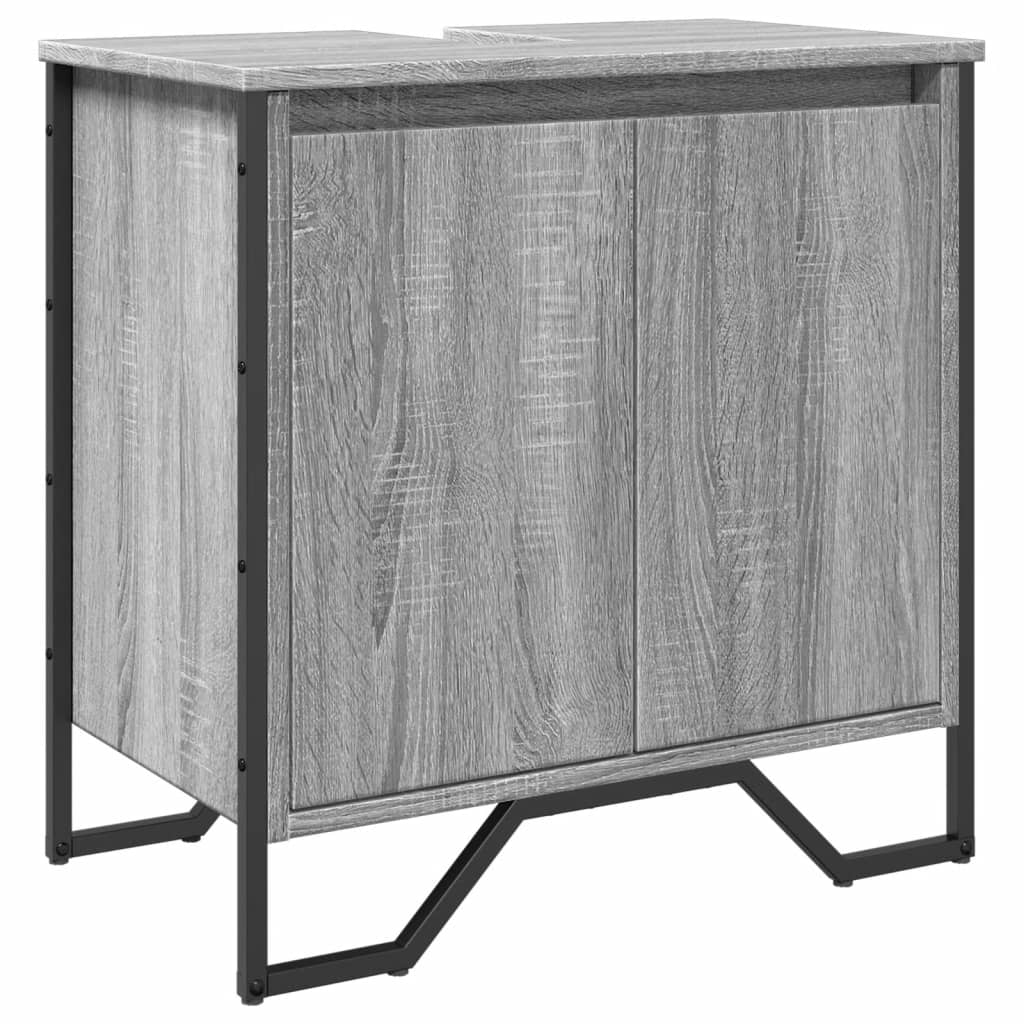 Meuble sous-vasque vidaXL gris Sonoma 60x35x60 cm en bois d'ingénierie