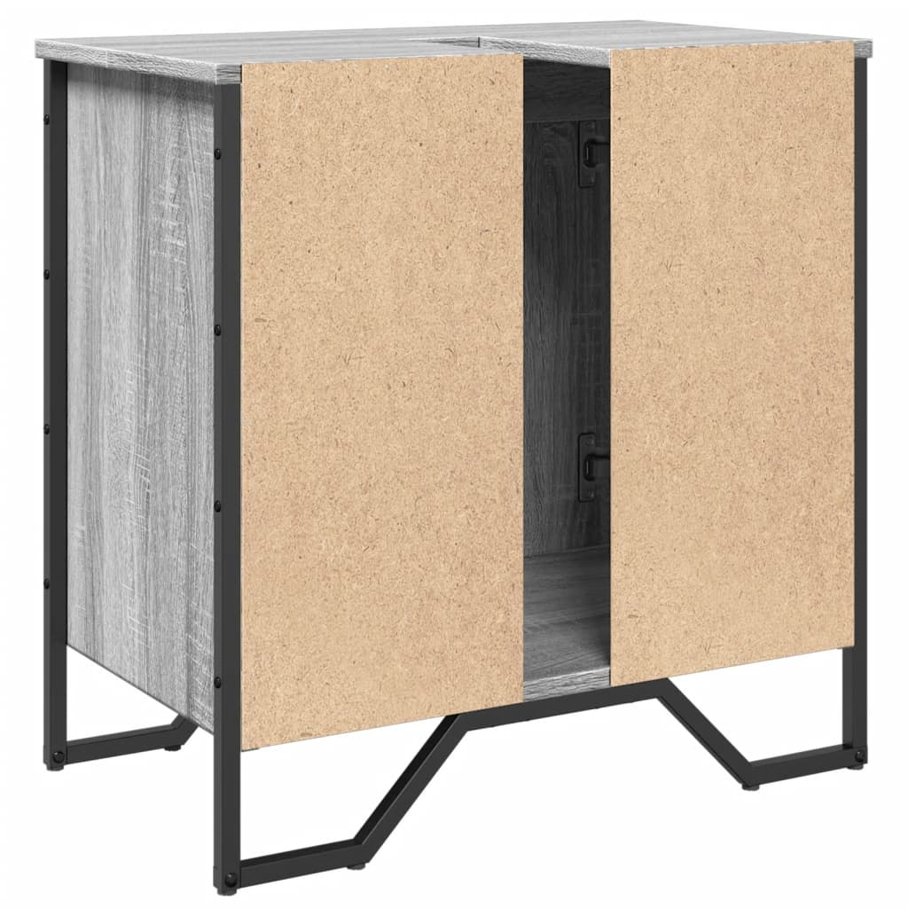 Meuble sous-vasque vidaXL gris Sonoma 60x35x60 cm en bois d'ingénierie