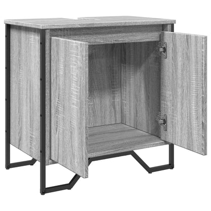 Meuble sous-vasque vidaXL gris Sonoma 60x35x60 cm en bois d'ingénierie