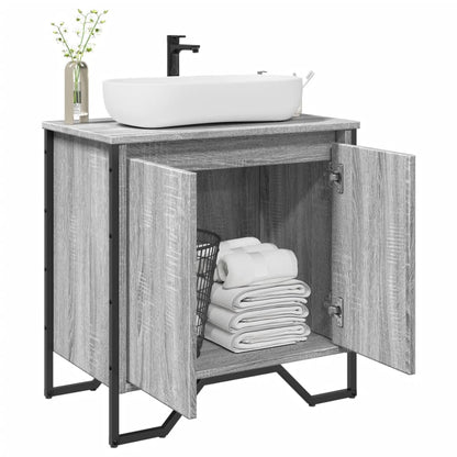 Meuble sous-vasque vidaXL gris Sonoma 60x35x60 cm en bois d'ingénierie