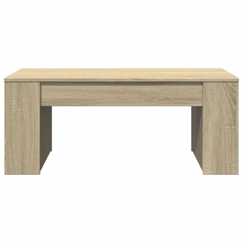 vidaXL Table basse chêne Sonoma 102x55x42 cm bois d'ingénierie