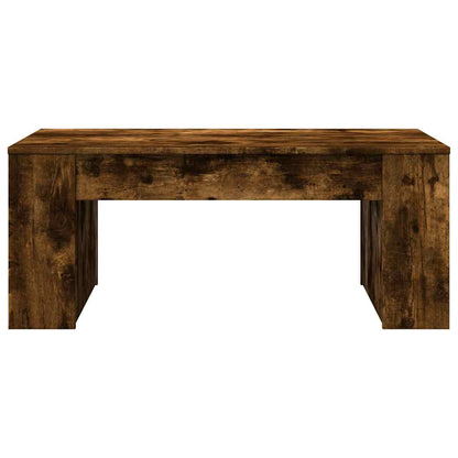 vidaXL Table basse chêne fumé 102x55x42 cm bois d'ingénierie