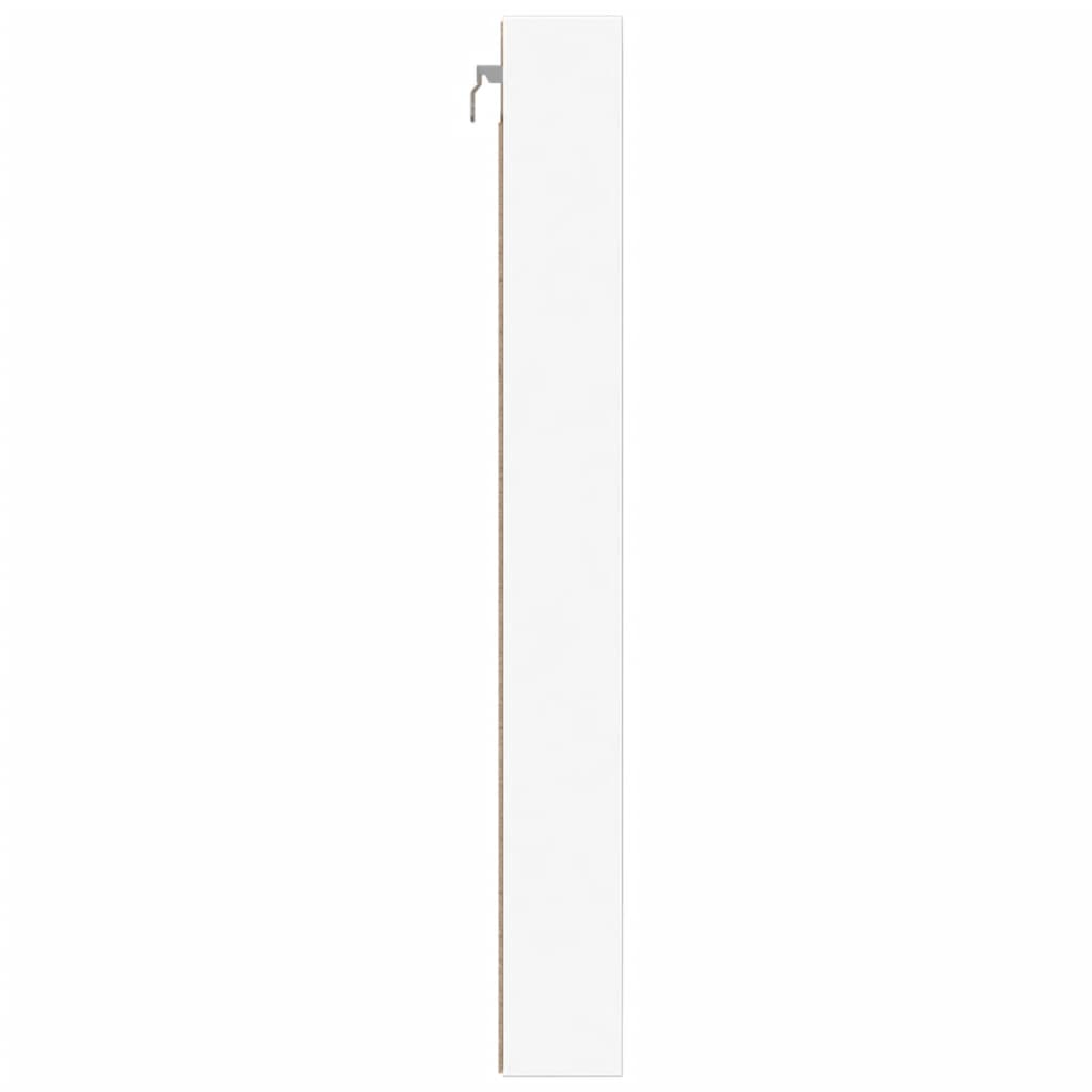 vidaXL Vitrine Blanc 100x8,5x75 cm Bois d'ingénierie