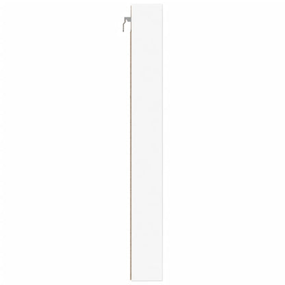 vidaXL Vitrine Blanc 100x8,5x75 cm Bois d'ingénierie