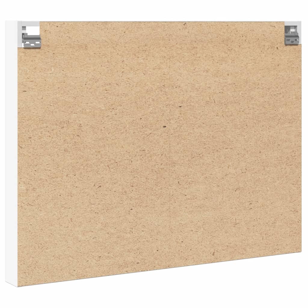 vidaXL Vitrine Blanc 100x8,5x75 cm Bois d'ingénierie