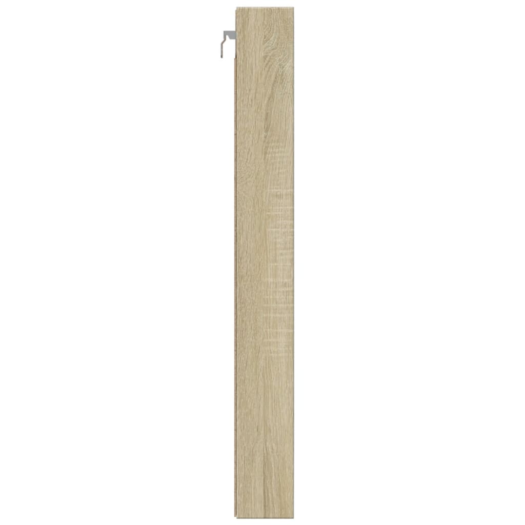 vidaXL Armoire vitrine chêne Sonoma 100x8,5x75 cm Aggloméré