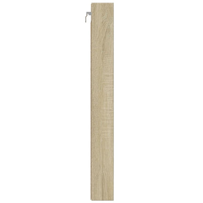 vidaXL Armoire vitrine chêne Sonoma 100x8,5x75 cm Aggloméré